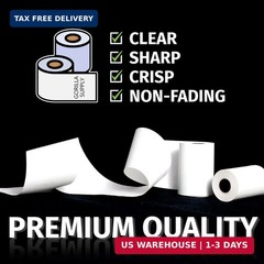 Gorilla Supply Thermal Paper Receipt Roll 2-1/4″ x 50′ BPA Free 50 Rolls