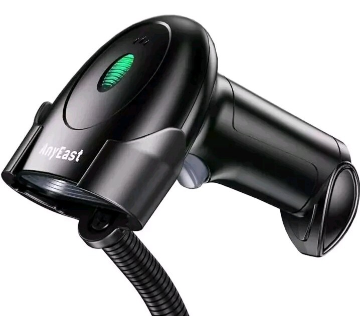 USB Wired Barcode Scanner Anyeast Inventory 2D 1D QR Code Scanners (No Stand)