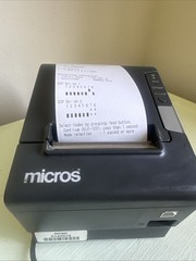 Epson TM T88V M244A USB Ethernet Thermal Receipt Printer Tested POS no Adapter