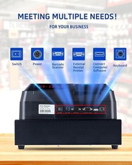 Smart Cash Register for Business POS System Waterproof Oil-Proof Cash Drawer Ret