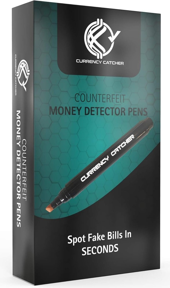 Counterfeit Money Detector Pen – 12 Pack Bill Checker Markers Detect Fake Money