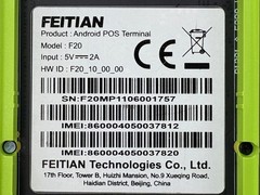 USED | Feitian F20 Secure POS Payment Terminal Smart Card & Contactless Reader
