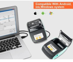 Receipt Printer 58mm Portable Thermal Ticket Printer Android IOS Windows Wire