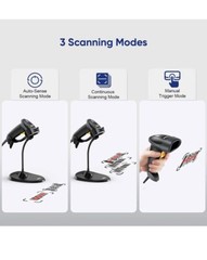 Eyoyo Wired 1D QR 2D Barcode Scanner Bar Codes Reader Image Automatic Scanning