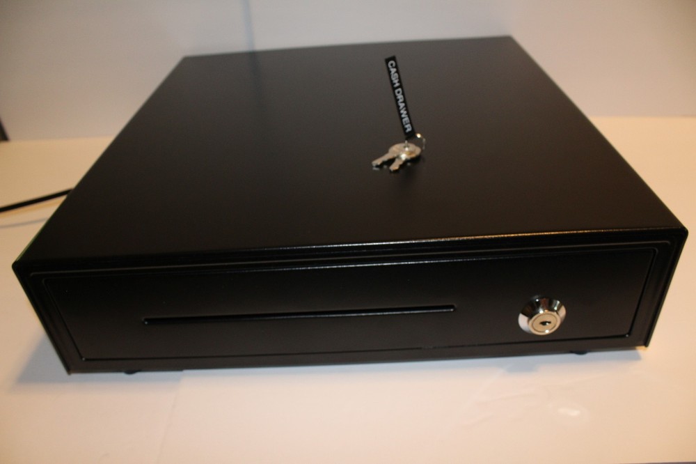 Redsis RM34101EKD A02 CASH DRAWER (Black) USED – Excellent Condition!