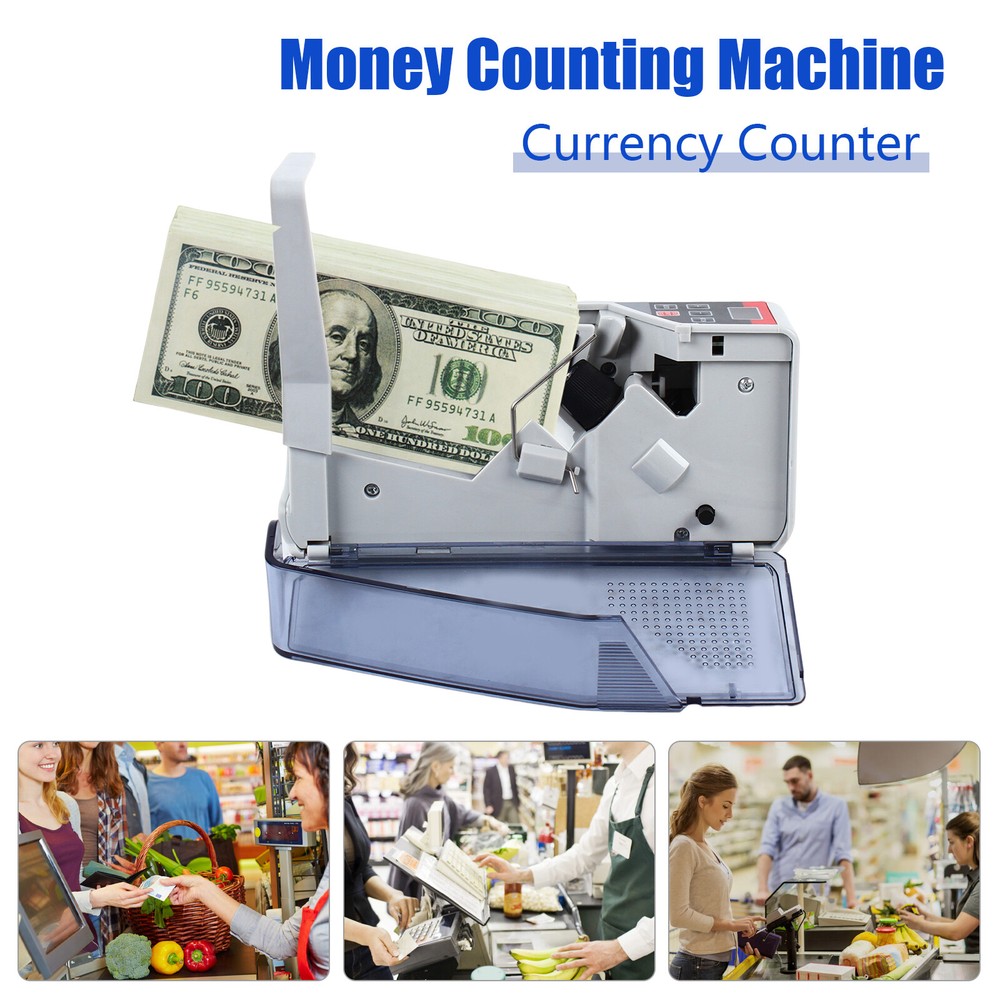 Mini Banknote Counter Bill Cash Money Counter Machine Portable Handy 600pcs