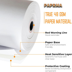 3 1/8” X 230Ft’ Thermal Paper Receipt 10 Rolls, Receipt Paper POS Cash Register