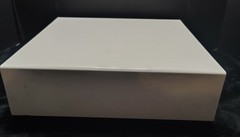 Volcora 500018 White Electronic Cash Register Drawer Open Box 2 Keys No Cables