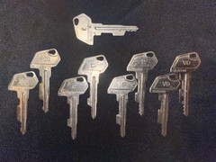 Samsung SAM4S Cash Register Key Set – 4 Pairs + Z Key | Lot of 9