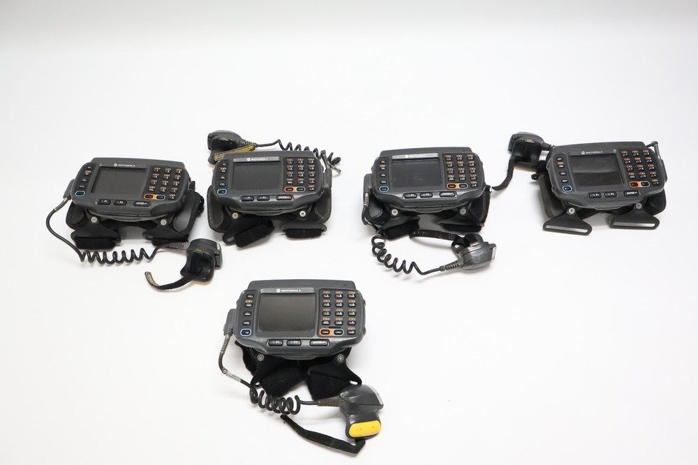 Lot of 5 Motorola Symbol WT4090 Wearable Terminals with RS419 Ring Scanners USED
