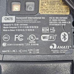 Honeywell CN75WAN CN75 Handheld Barcode Scanner UNTESTED AS IS GOOD CONDITION