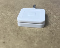 Square Credit Card Reader For iPhone/Android 3.5mm Headphone Jack Connector Used