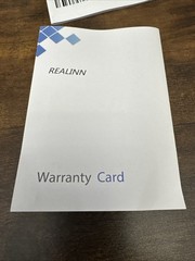 Bluetooth RealInn RL6200 BT Handheld USB 2D Barcode Scanner – Black/Blue NEW NIB
