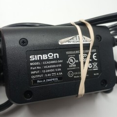 #AA) Sinbon CCA24W03-54V VAM9500-100R Car Charger Chargers For MC9500 MC9596