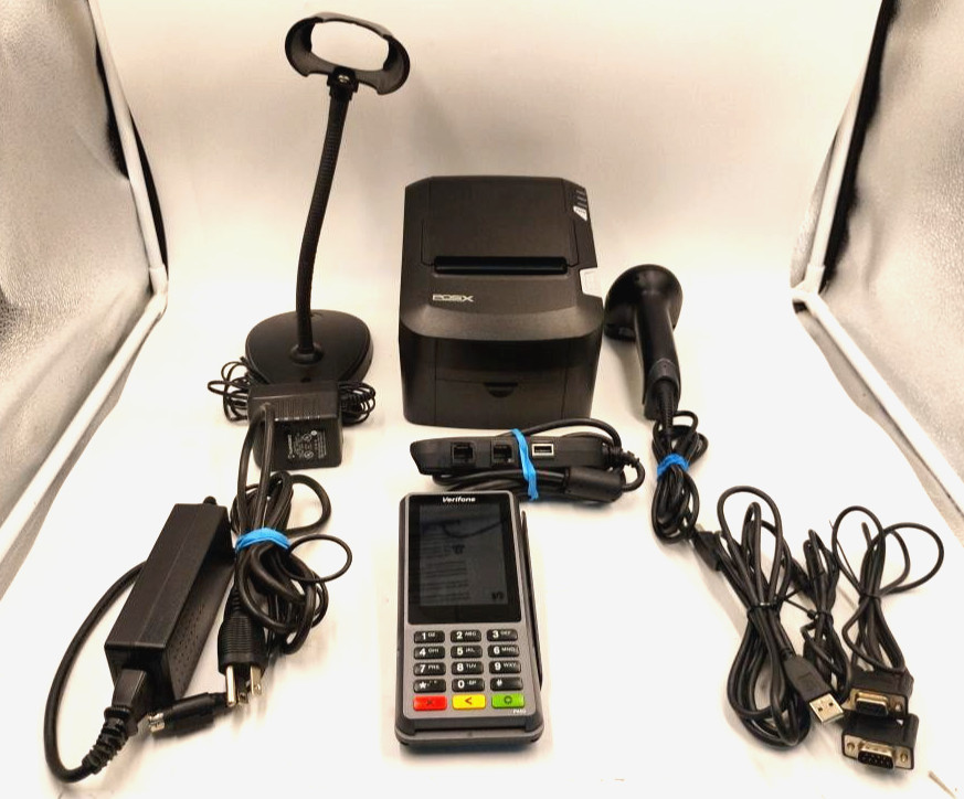 PosX EVO Green Receipt Printer,Scanner W/Holder Verifone P400 Credit (EL1119364)