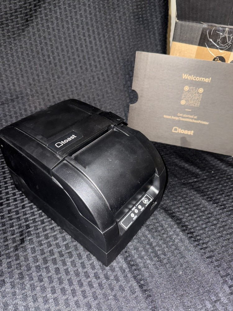 Toast POS Impact Kitchen Receipt Printer – TKP300 w/Power Cord – Working