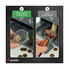 Cassida C300 Professional USD Coin Counter, Sorter and Wrapper/Roller, 300 co…