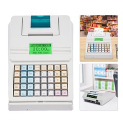 40 Keys POS System Cash Register Electronic Removable Cash Tray Thermal Printer
