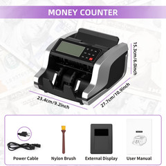 Money Counter Machine Bill Counter with UV MG IR DD Counterfeit Detection