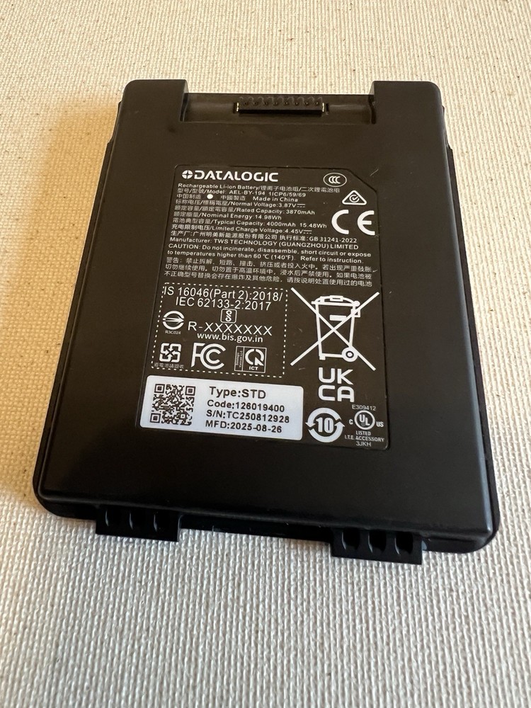 Memor 12/17 Battery 94ACC0410 Datalogic NEW OEM