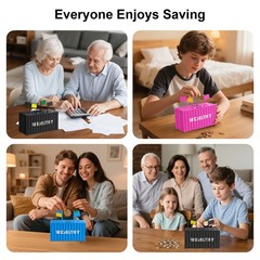 Smart Coin Piggy Bank– Container Shaped Money Bank w/ LCD Automatic Coin Counter