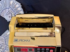 Upromax Gold Money Bill Dollar Counter UV/MG Detection + Counter Display NEW💰🔥