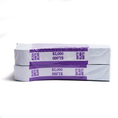 1,000 Self Sealing Currency Bands- $2,000 Denomination