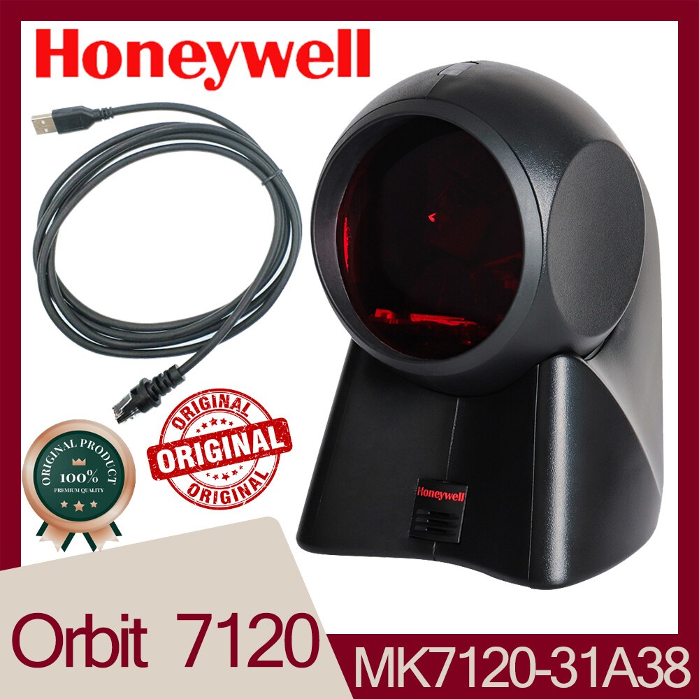 Honeywell Black MK7120-31A38 1D Laser Orbit w/ USB Cable Barcode Scanner Wired