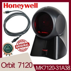 Honeywell Black MK7120-31A38 1D Laser Orbit w/ USB Cable Barcode Scanner Wired