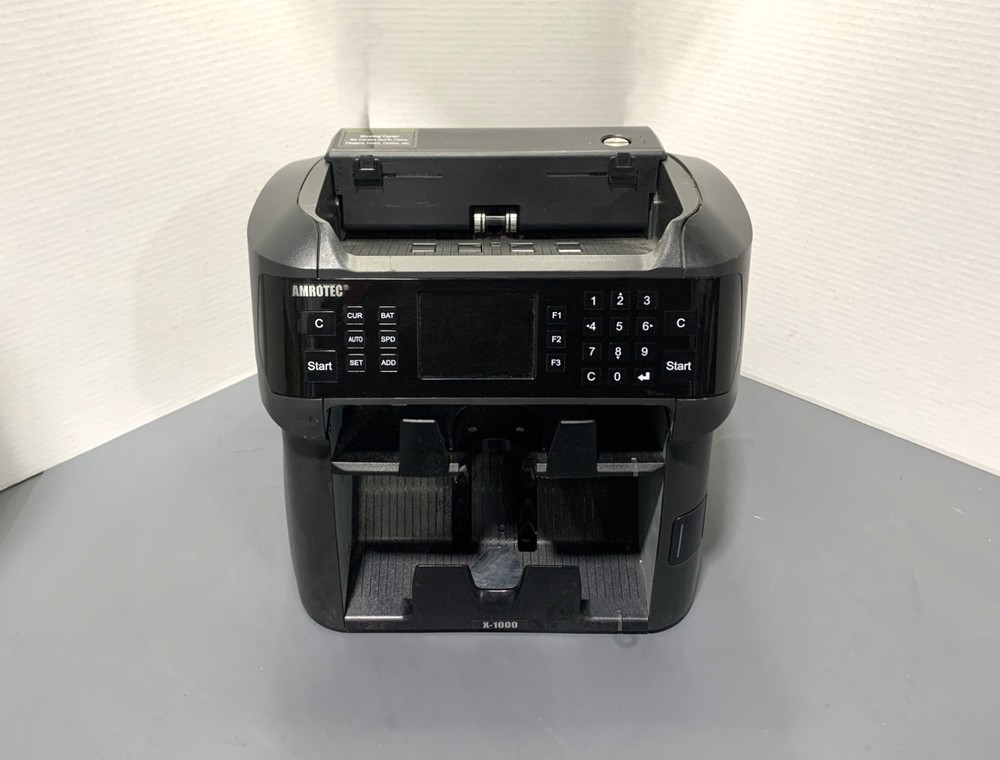 Amrotec X-1000 Mixed Currency Discriminator Counter W/Display 100-240V AC Tested