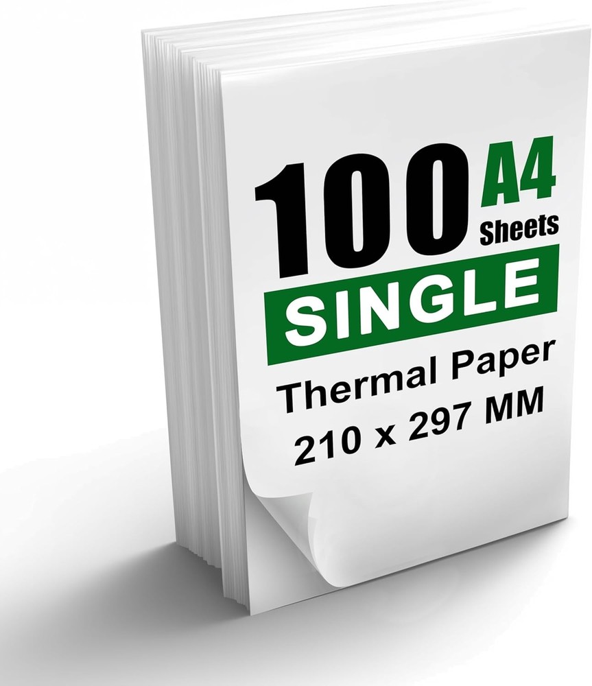 100 Sheets A4 Thermal Paper 8.27×11.69′ Thermal Paper(210 x 297 mm Portable
