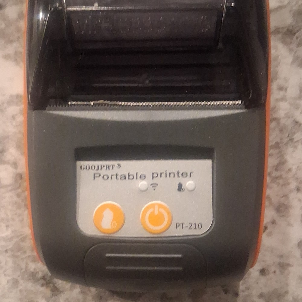 Goojprt PT-210 Portable Thermal POS Printer Tearbar Cutter MPN PT-210