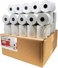 3 x 150 feet 1-Ply Bond Receipt POS Cash Register Kitchen Paper – 100 Rolls
