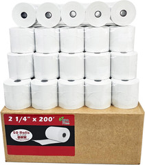 Buyregisterrolls 2 1/4 X 200 Thermal Paper Rolls [Pack of 50 Rolls – 48 GSM] Cit