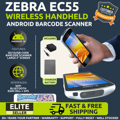 ✅Zebra EC55 Android 14 Barcode Scanner 2D/1D/QR Handheld, EC55AK-21B243-NA!🔥⭐
