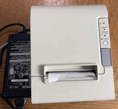 Epson Micros M129H TM-T88IV POS Thermal Receipt Printer w/ Power Supply