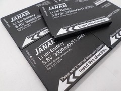 LOT OF 5 JANAM XT2 Li-Ion Battery 3.8VDc 2900mAh 11.02Wh 80-BTSC BAT-T1-002