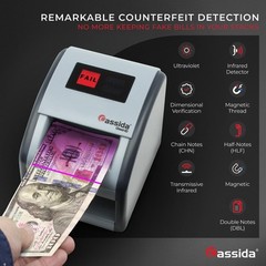 Cassida Currency Counterfeit Detector Dark Blue ID UV Light Verification Device