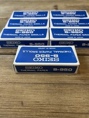 SEIKO Thermal Paper Rolls, Stopwatch Printer, S950 [5 rolls of roll paper]