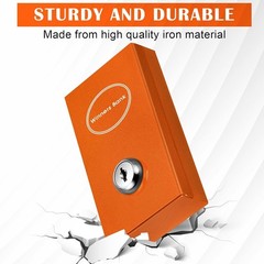 1 Pack Metal Box for Gamblers Pocket Sized Winner Bank Casino Cash Box with 2…