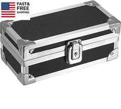 Cash Box with Lock, Aluminium Alloy Money Box for Cash Lockable Money Storage Bo