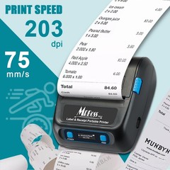 MRBOSS 80mm Portable Bluetooth Receipt Printer – Easy-to-connect Thermal Receipt