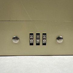 MMF Industries Steel Combination Lock Cash Box Beige *No Tray Included See Photo