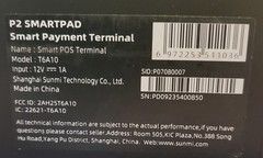 NEW Sunmi P07080007 P2 SmartPad Smart POS Payment System Terminal T6A10