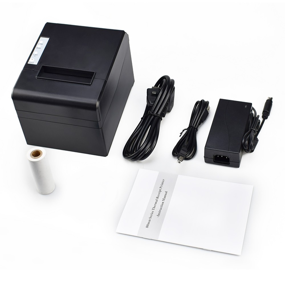 Thermal Receipt Printer 80mm Desktop Direct Thermal Printing USB Connection SDBU