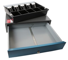 Panasonic POS Cash Drawer; Small, 18 x 17 1/4 x 4, w/ RJ11 Cable, JS-750CD-RJ11