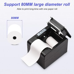 Thermal Receipt Printer 80mm Desktop Direct Thermal Printing USB Connection SDBU