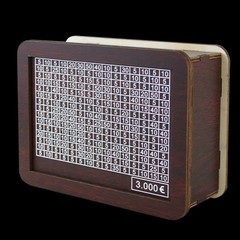 $10000 Money Saving Challenge Box Cash Vault Wooden Savings Box Cash Saver w/pen