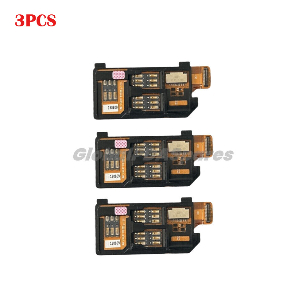 3PCS 3 Sim Card Connector with Flex Cable for Symbol TC70 TC75 TC75X Series