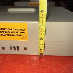 NEW Steel Cash Box MMF Industries 10 Compartment Combination COMBO Lock OPEN BOX